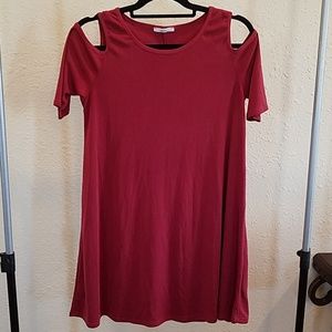 COLD SHOULDER DRESS